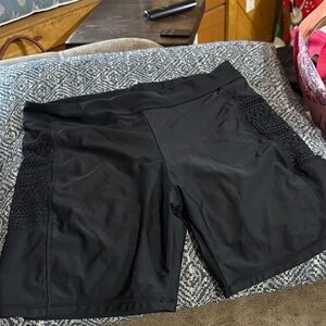 Women's Black Athletic Shorts
